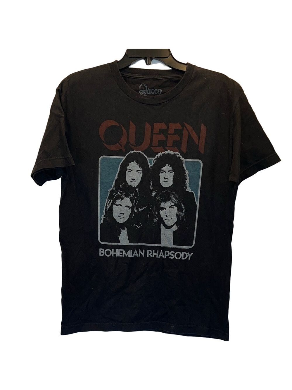 Queen Black Graphic Tee - Bohemian Rhapsody Design Size Medium